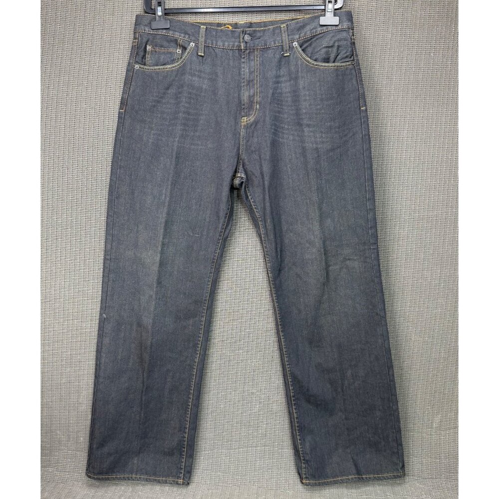 Bullhead Denim Mens Size W38 L32 Blue Straight Fit Jeans Dark Wash Casual Denim